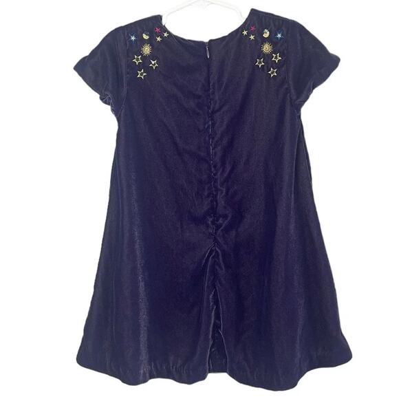 Mini Boden Toddler Girls Purple Velvet Short Sleeve Dress Size 3-4 Years - Picture 6 of 6